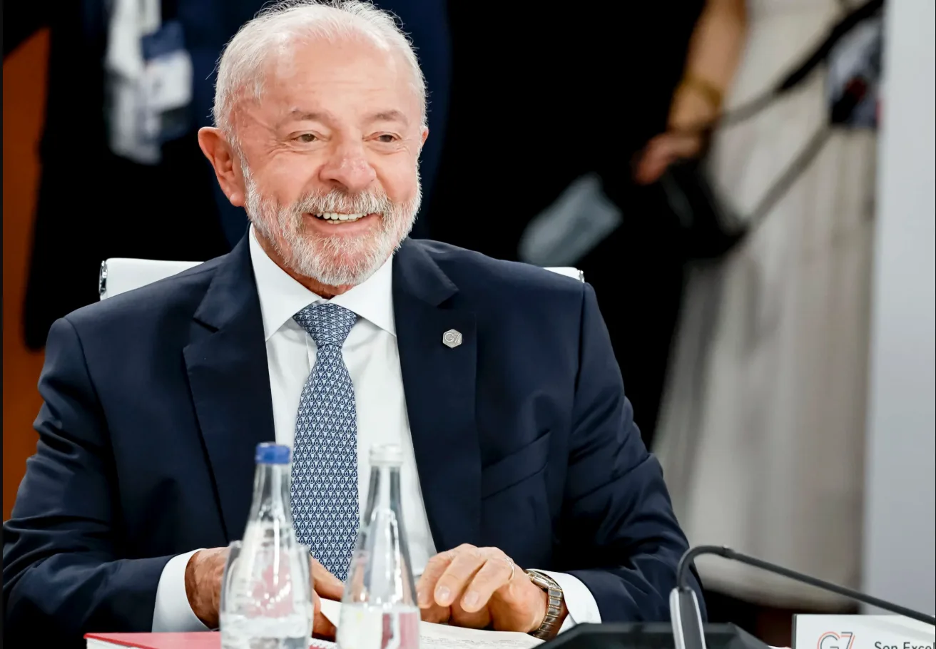 Presidente Lula durante reunião ampliada do G7, na França | Crédito: Divulgação/Ricardo Stuckert/PR Lula no SBT hoje: veja horário, entrevista e onde assistir à participação do presidente