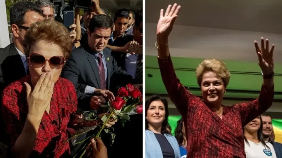 Dilma escolhe mesmo vestido que deixou Planalto para vitória de Lula