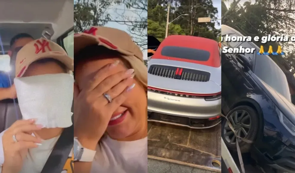Deolane Bezerra comemora após recuperar carros de luxo apreendidos em investigação policial