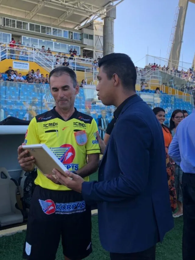 Na arbitragem, Arnaldo Souza faz seu último jogo ao lado de sua filha no Cearense 2023