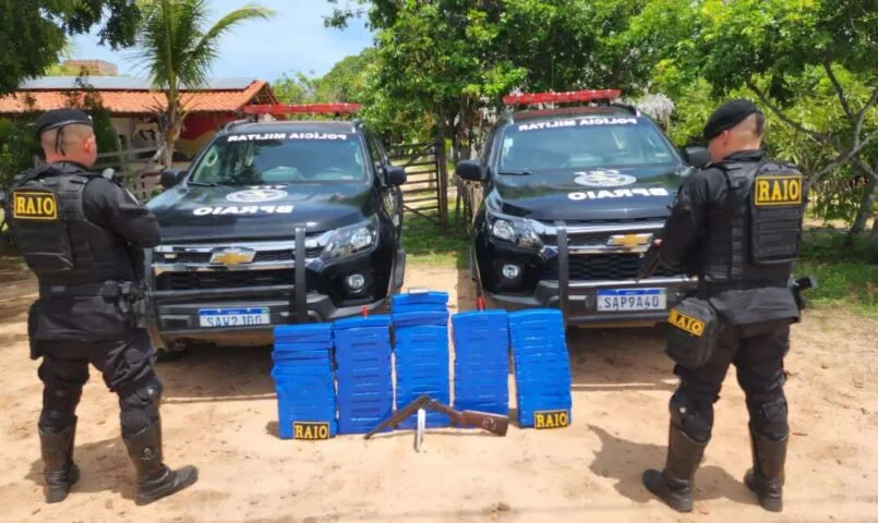 Polícia apreende mais de 71 kg de maconha durante ação em Canoa Quebrada