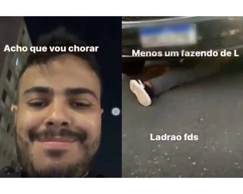 Motorista mata suposto autor de furto e debocha: 'Menos um fazendo o L'