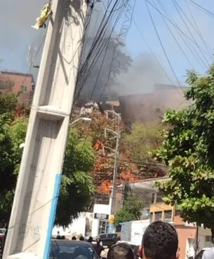 Incêndio em área de morro no Vicente Pinzón assusta moradores
