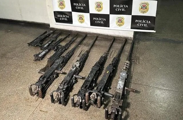 Metralhadoras furtadas do Exército seriam destinadas a facções criminosas