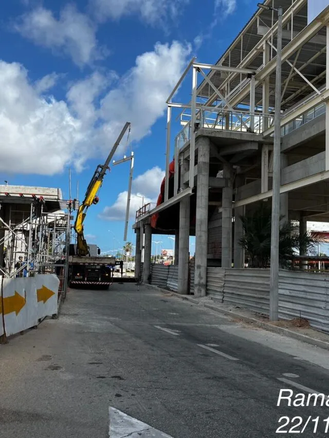 Obra na Estação do VLT altera saída do estacionamento no Aeroporto de Fortaleza nesta quarta-feira (29)