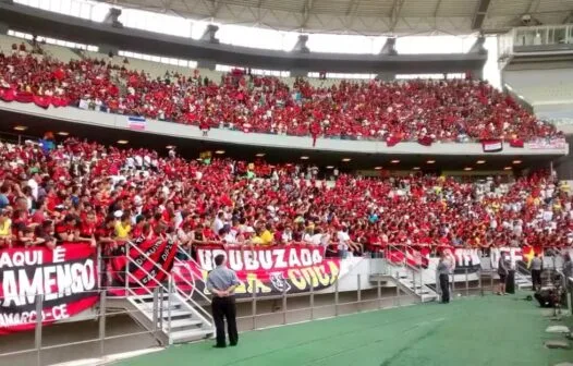 Torcida do Flamengo deve ter 15 mil ingressos no jogo com o Fortaleza; confira valores