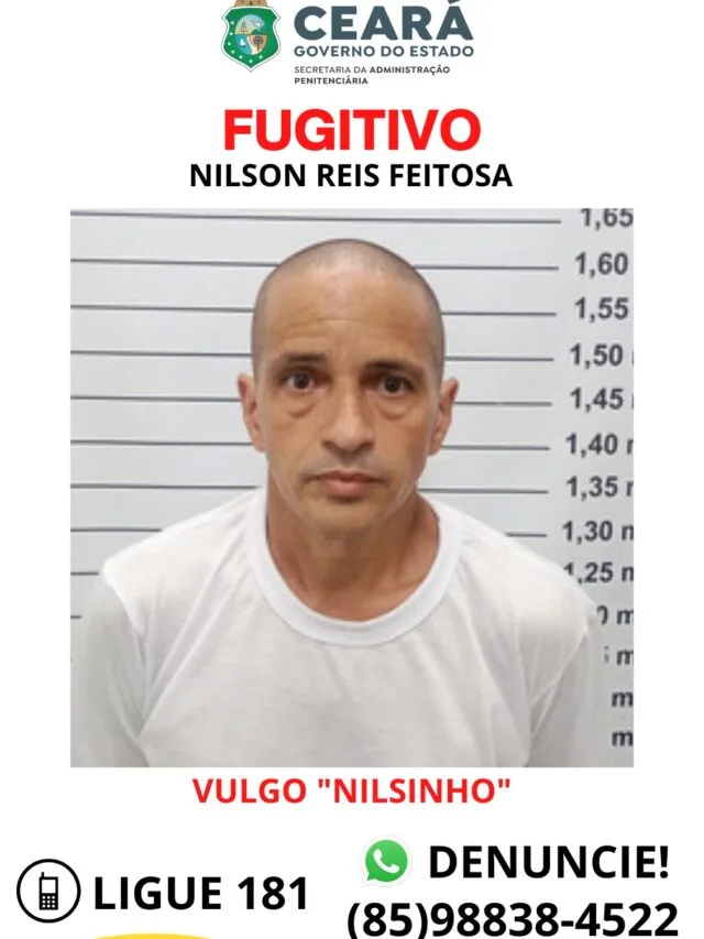 Presidiário condenado por estupro e morte de universitária foge de penitenciária no Ceará