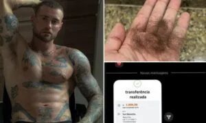 'Bombeiro gato' da Eliana choca internautas ao vender pelos das axilas por R$ 1 mil