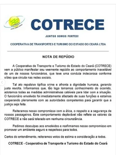 Funcionário de cooperativa é flagrado se masturbando dentro do ônibus 