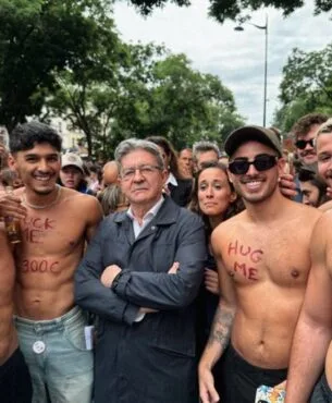 Jean-Luc Mélenchon participou da Marcha do Orgulho LGBTQIA+