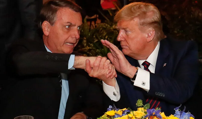 Bolsonaro presta solidariedade a Trump: 'Esperamos sua pronta recuperação, nos vemos na posse'