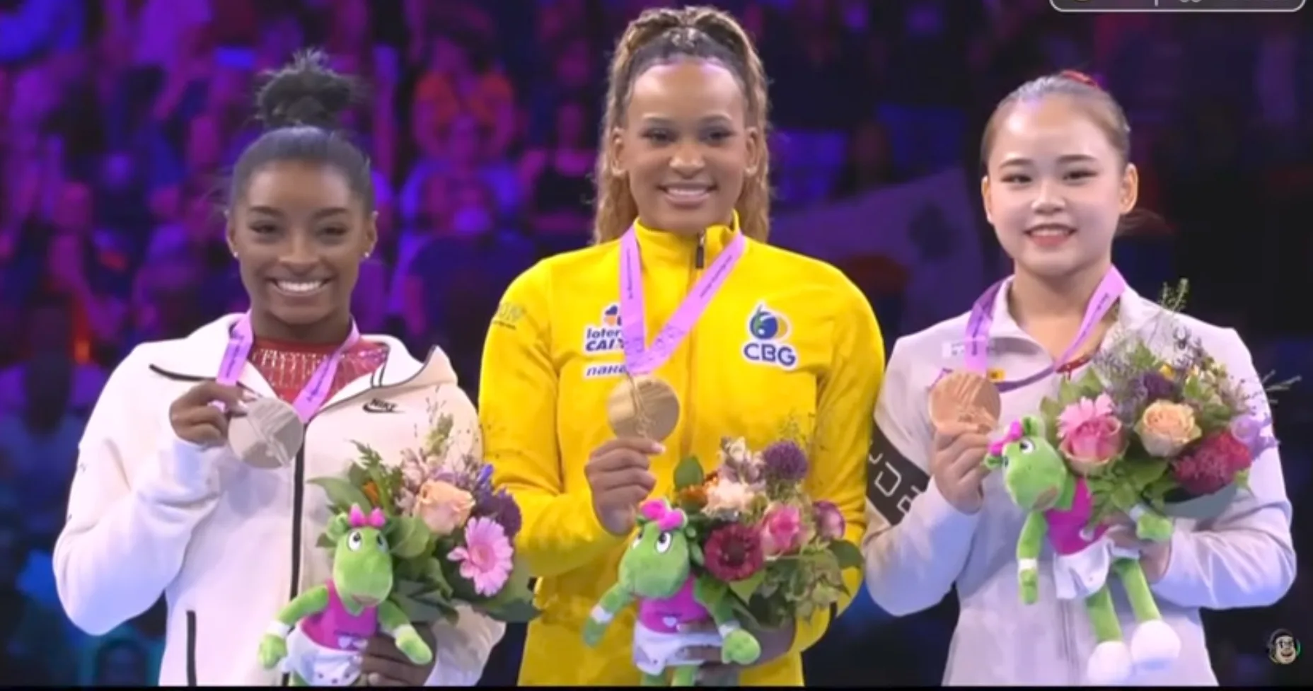 Quando Rebeca Andrade ganhou de Simone de Biles? Veja histórico
