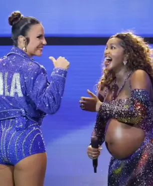Iza e Ivete Sangalo fazem apresentação emocionante no Rock in Rio 2024