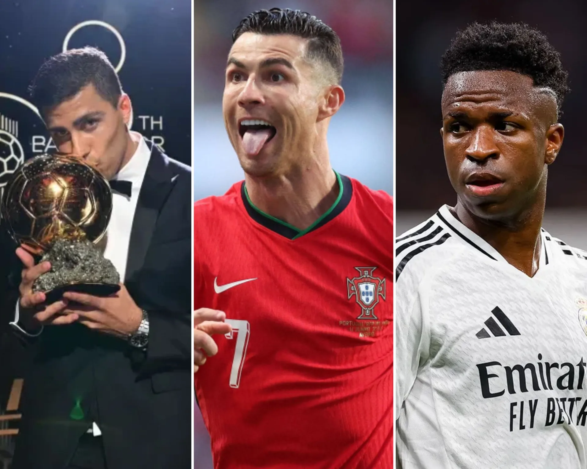 Rodri se incomoda após Cristiano Ronaldo alegar injustiça a Vini Jr: 'Ele sabe como funciona'