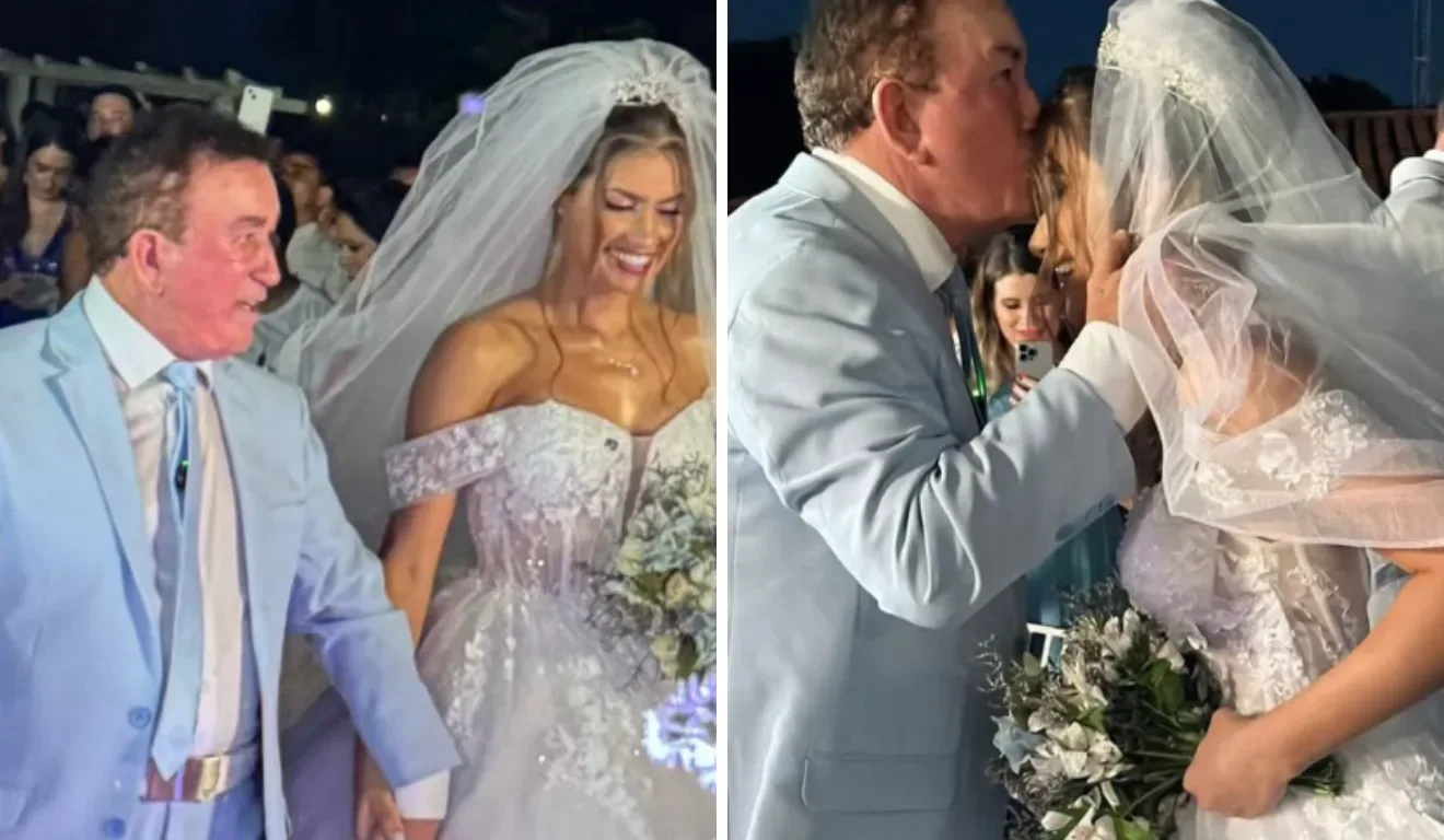 Casamento extravagante de Amado Batista com miss teve fogos em fazenda de R$ 350 milhões