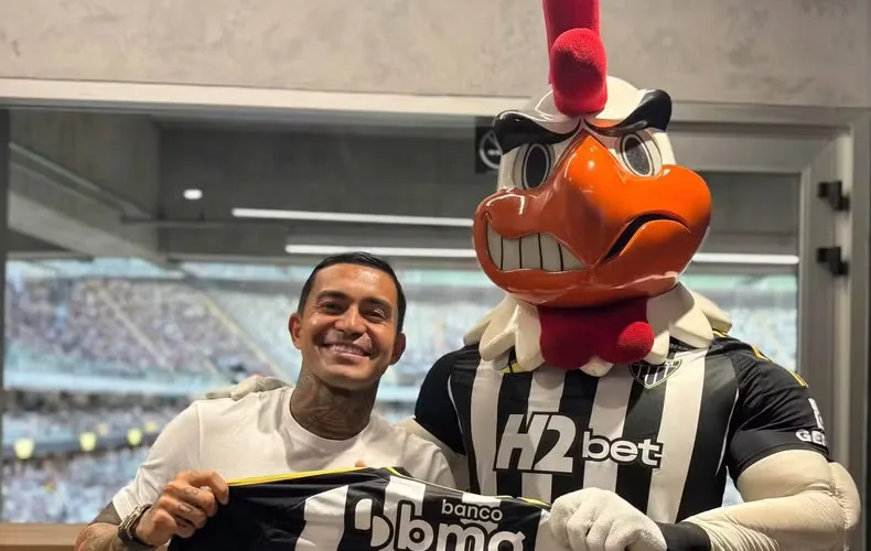 Dudu faz exames e testes físicos no Atlético-MG; janela fechada impede estreia contra Cruzeiro