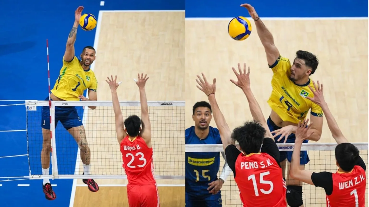 Seleção brasileira masculina tem trabalho, mas vence a China na estreia do Mundial de vôlei