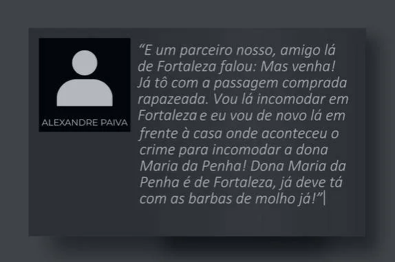 Justiça aceita denúncia contra ex-marido e mais três por campanha de ódio contra Maria da Penha