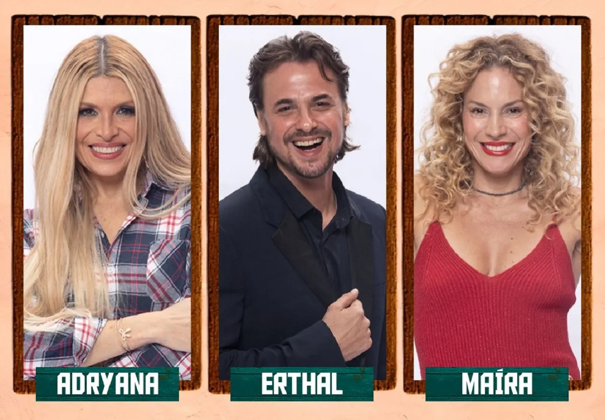 A Fazenda 18: Adryana Ribeiro, Daniel Erthal e Maíra Charken estão na Roça; votação está aberta