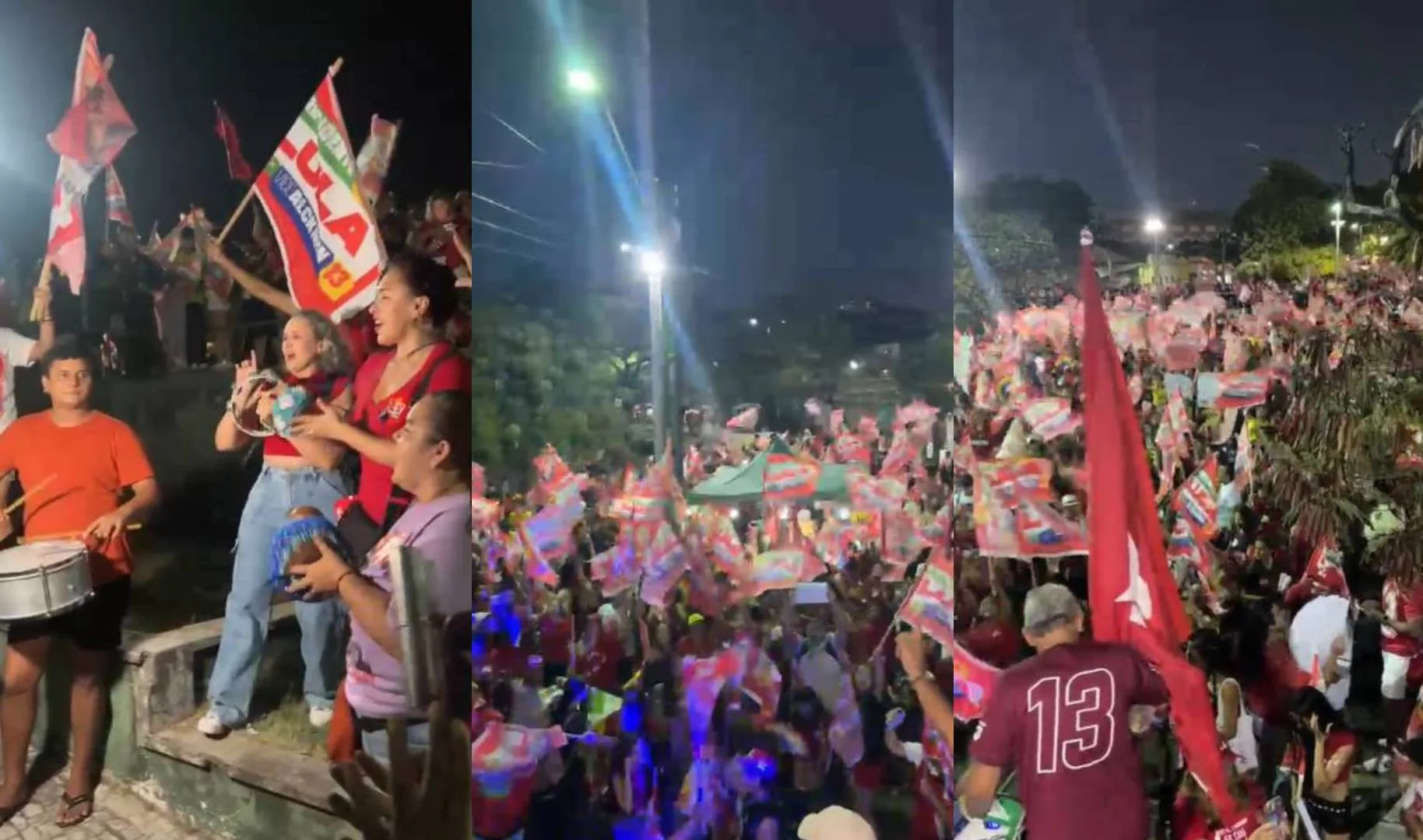 Erika Hilton participa de ato em apoio à reeleição de Lula em Fortaleza