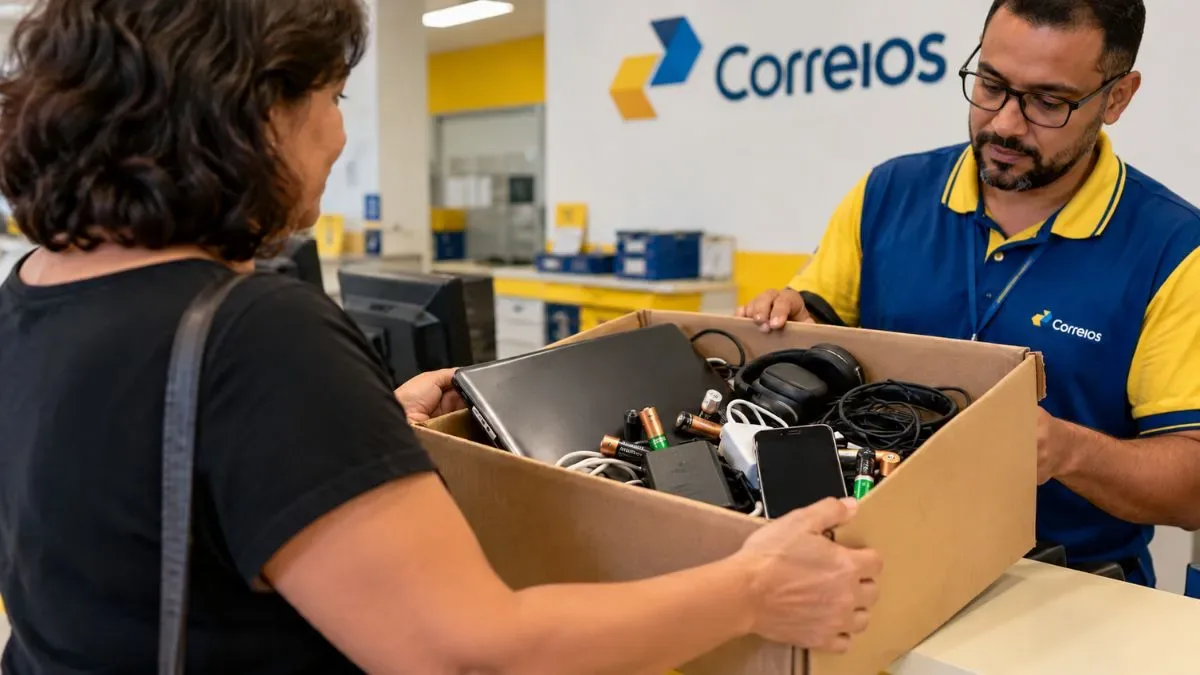 Agências dos Correios recebem eletrônicos usados para descarte gratuito; saiba como funciona