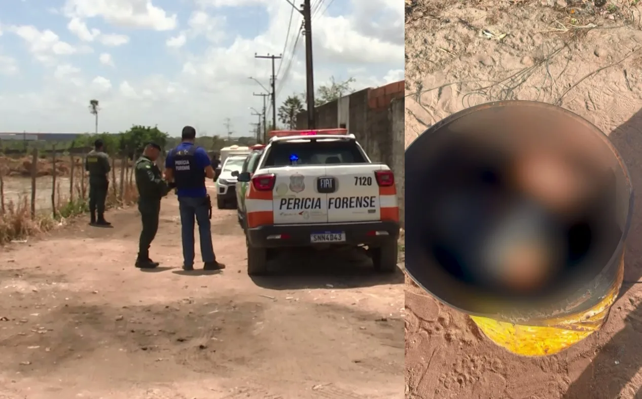 Corpo carbonizado é encontrado dentro de tambor de ferro em Itaitinga, no Ceará