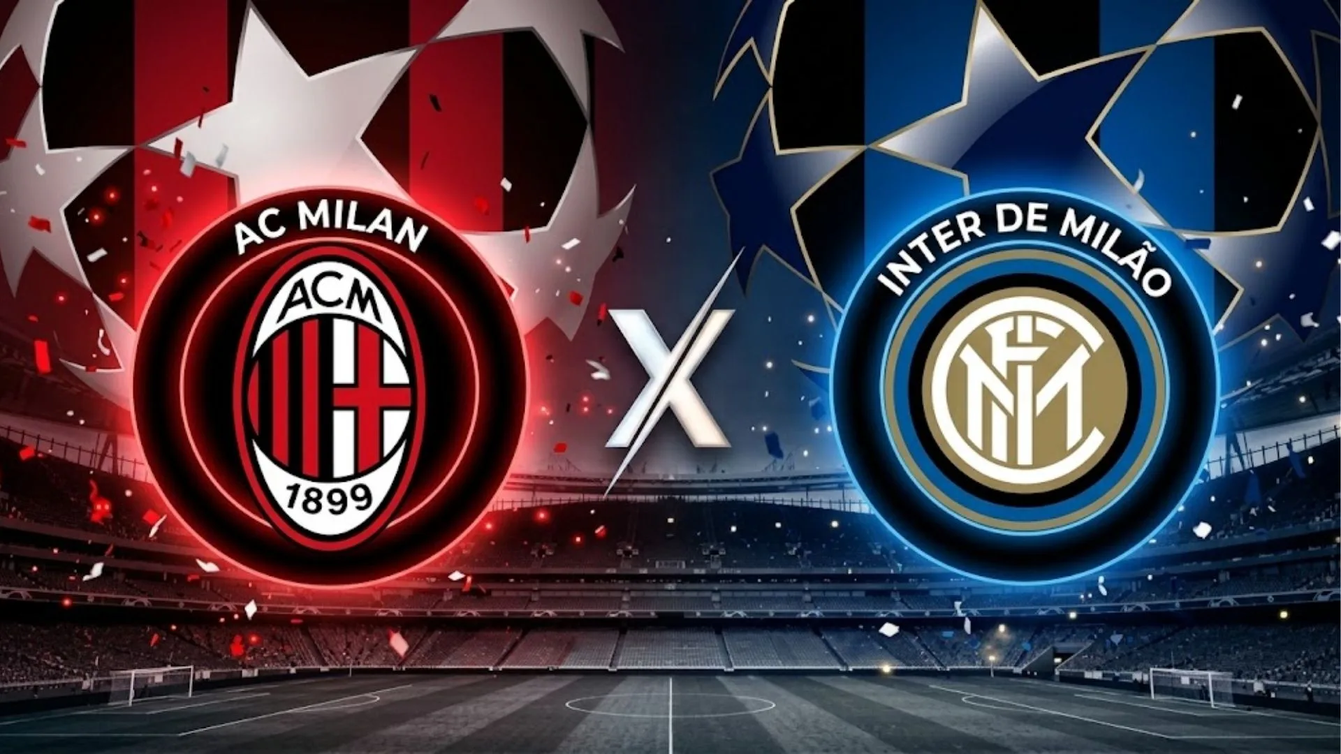Milan x Inter de Milão: onde assistir ao vivo, horário e prováveis escalações