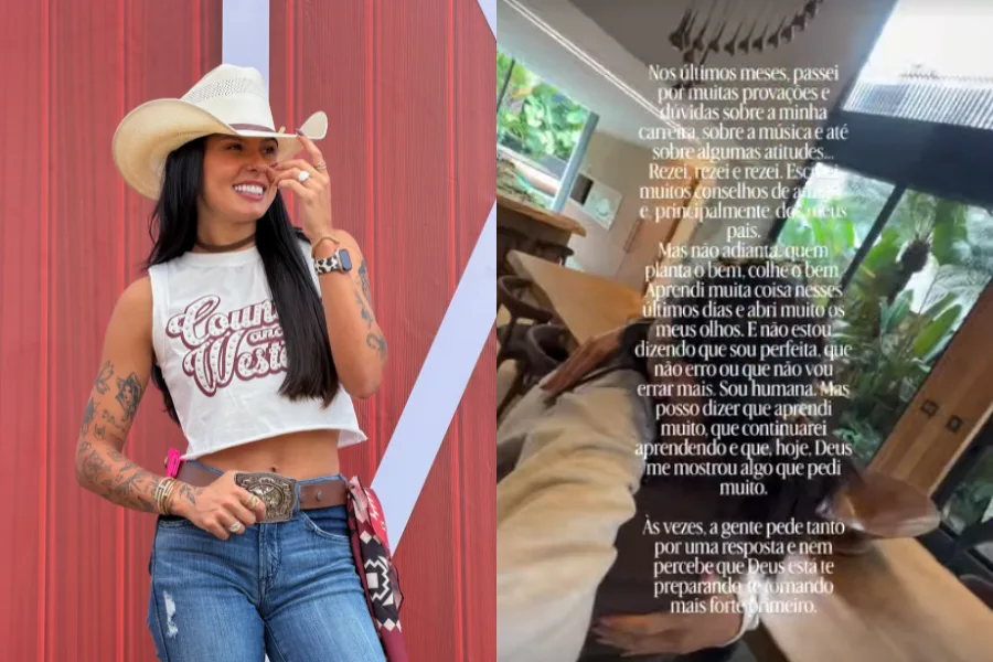 Ana Castela comemora indicação ao Grammy Latino e revela dúvidas sobre a carreira