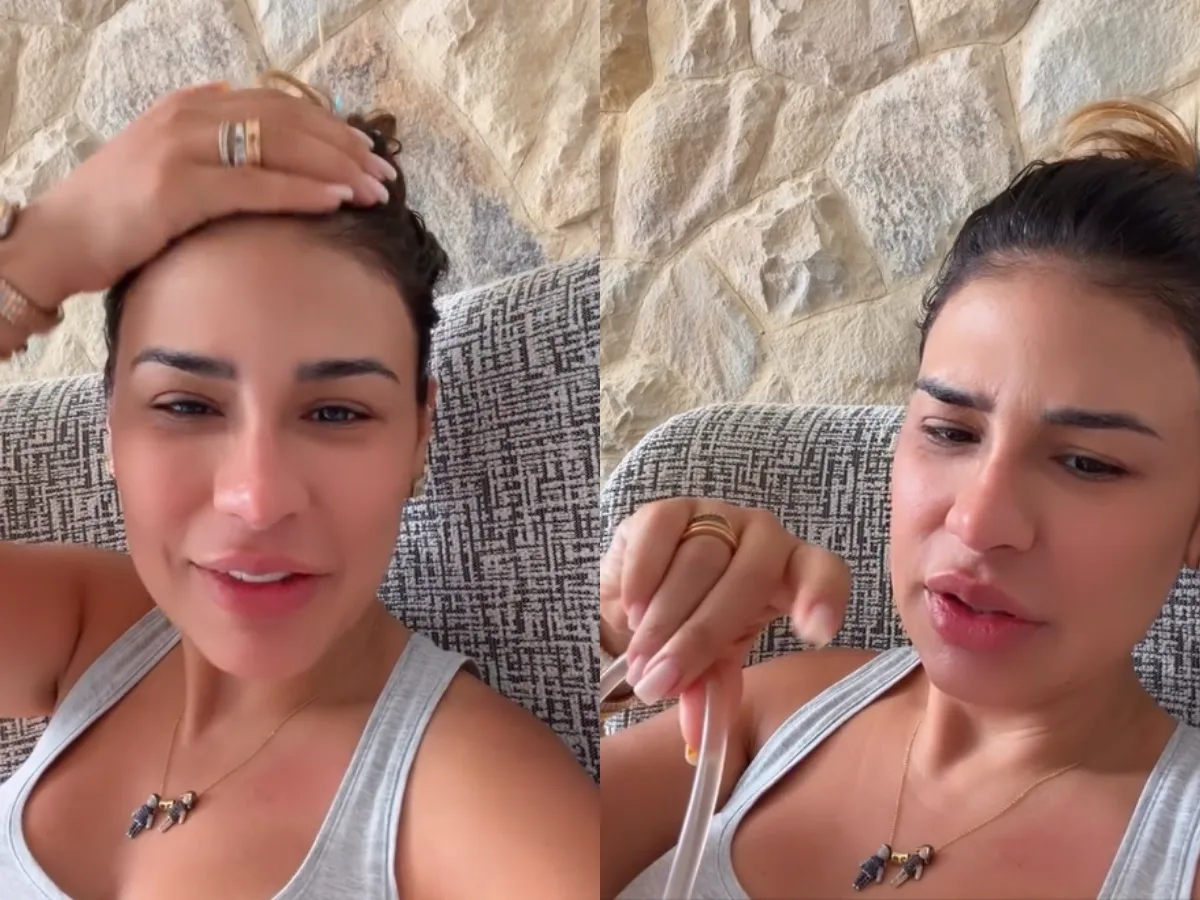 Simone Mendes mostra dreno após cirurgia e atualiza estado de saúde