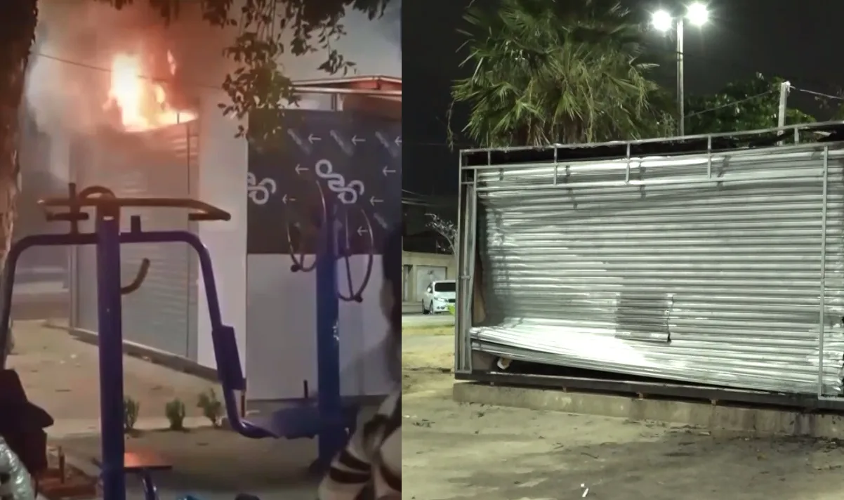 Incêndio destrói móveis e equipamentos de açaiteria antes de ser inaugurada em Fortaleza
