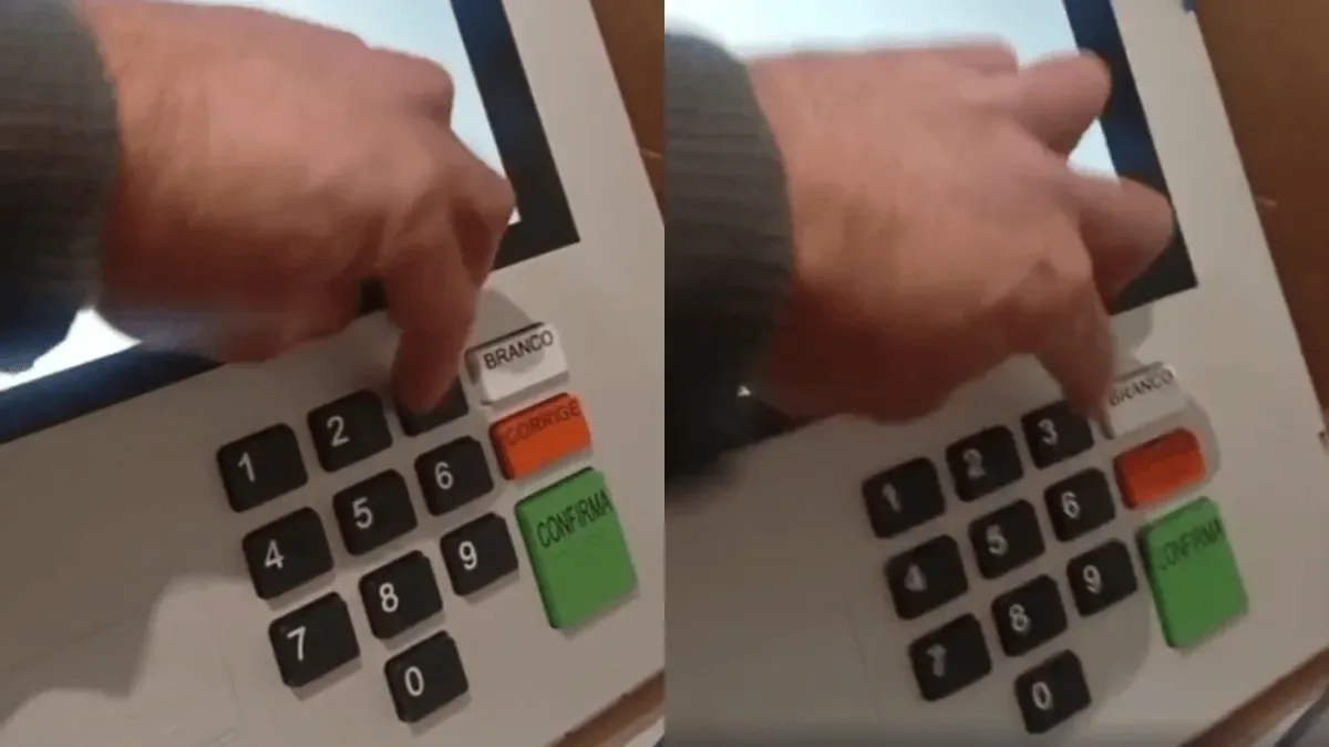 Urna eletrônica tem teclas 1 e 3 coladas durante votação em MS
