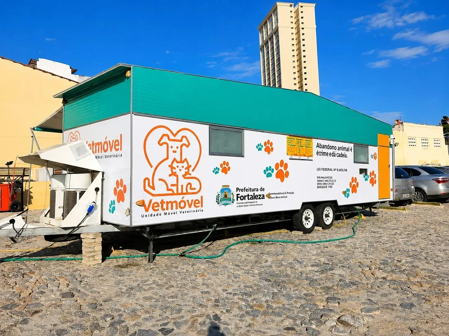 Cães e gatos podem receber atendimento gratuito do VetMóvel em Fortaleza; veja locais. Foto: Reprodução VetMóvel oferece atendimento gratuito para cães e gatos em Fortaleza