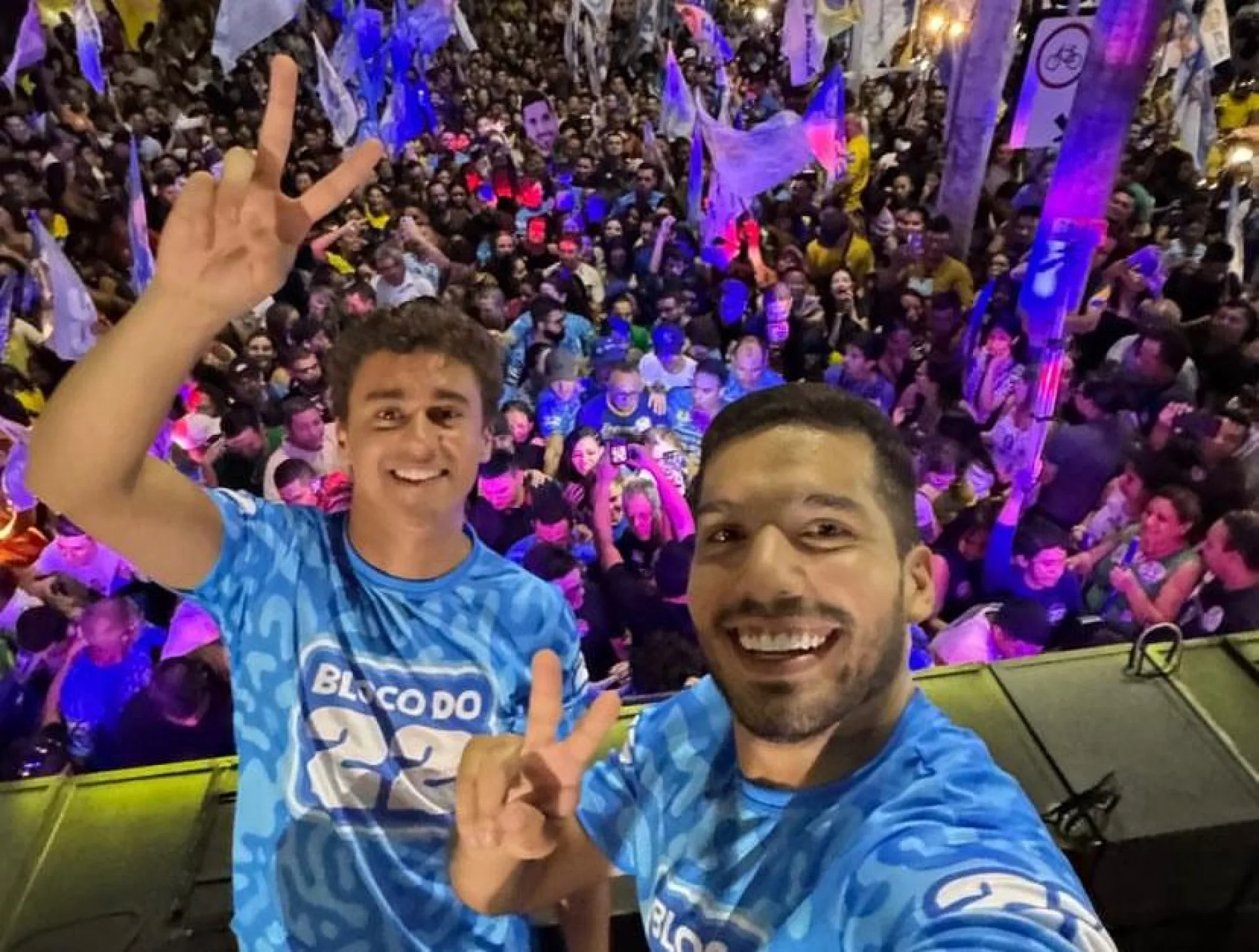 Nikolas Ferreira e André Fernandes farão ato para Flávio Bolsonaro em Fortaleza