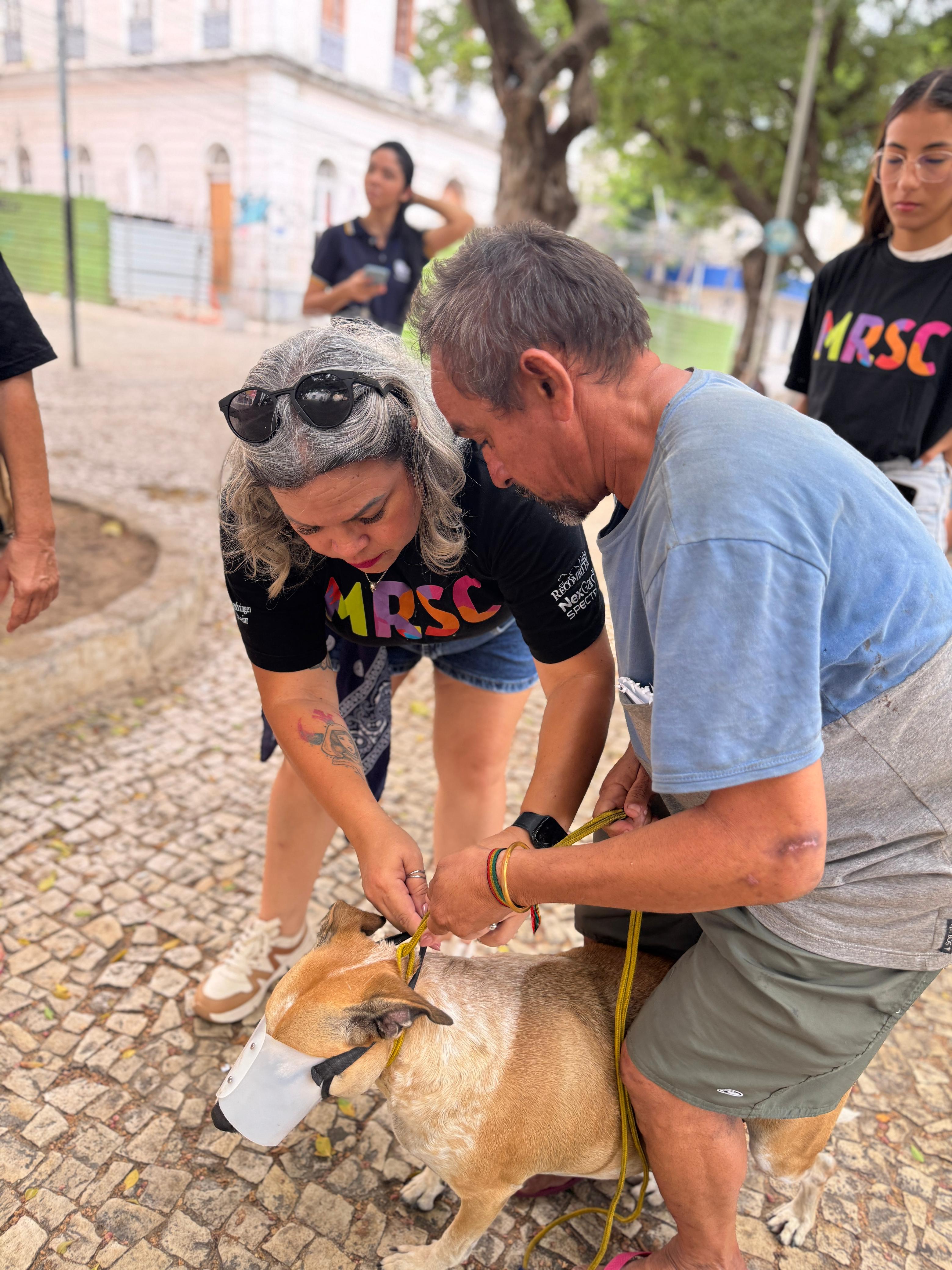 Arquivo pessoal Projeto cuida de cães e gatos que vivem com pessoas em situação de rua em Fortaleza