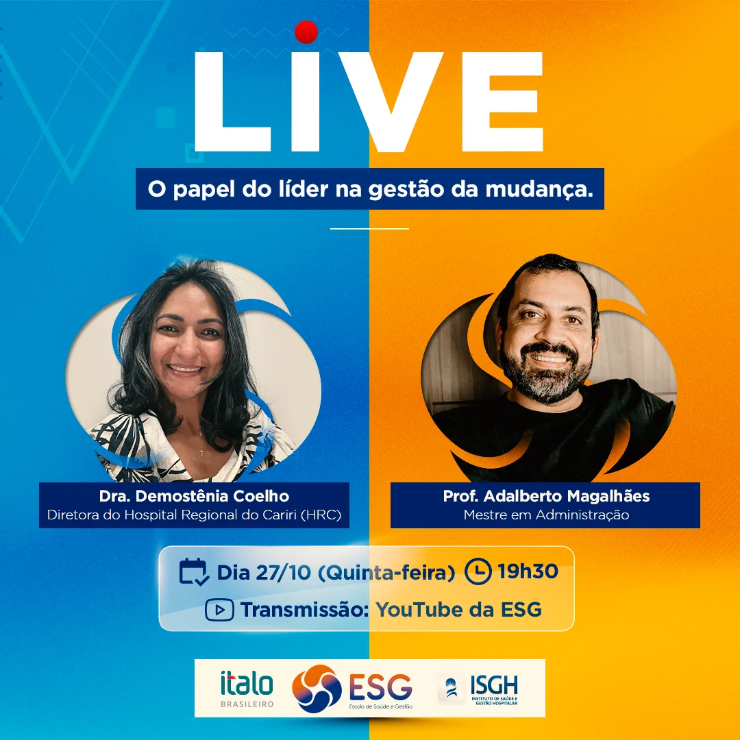 ESG promove live “O papel do líder na gestão da mudança”